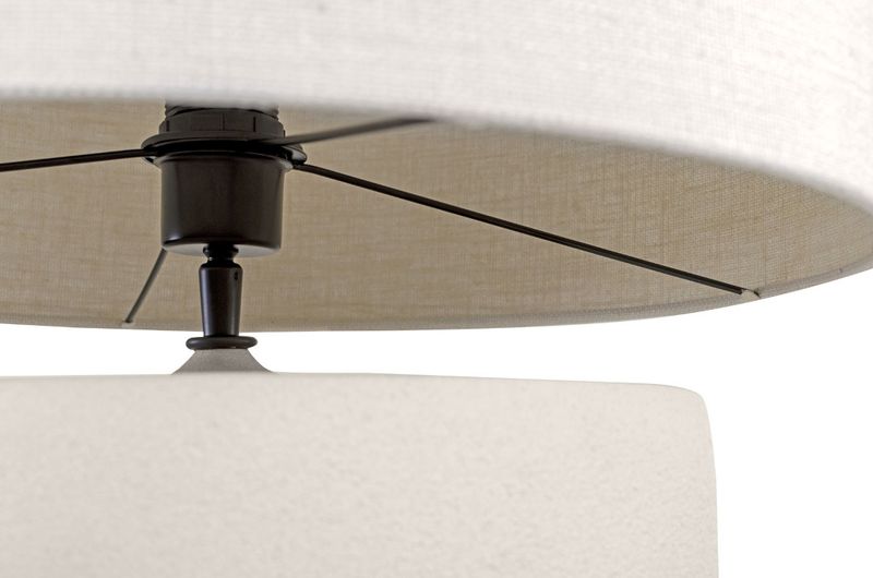 T2, Designer Tischlampe weiß rund