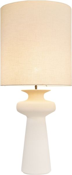 T1, Weiße Designer Tischlampe rund H 117 cm