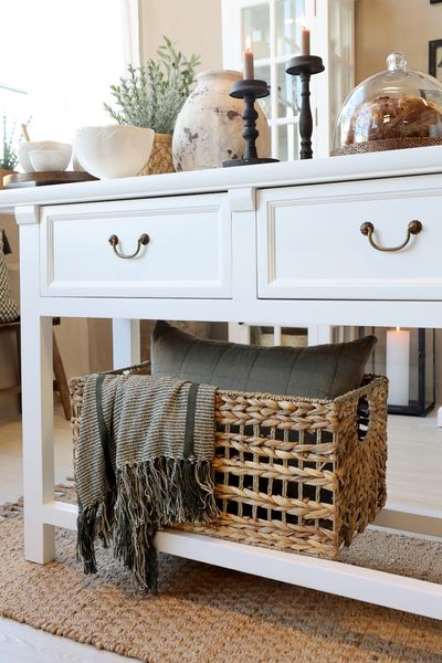 MIMI, Konsolentisch weiß Recyclingholz im Landhausstil