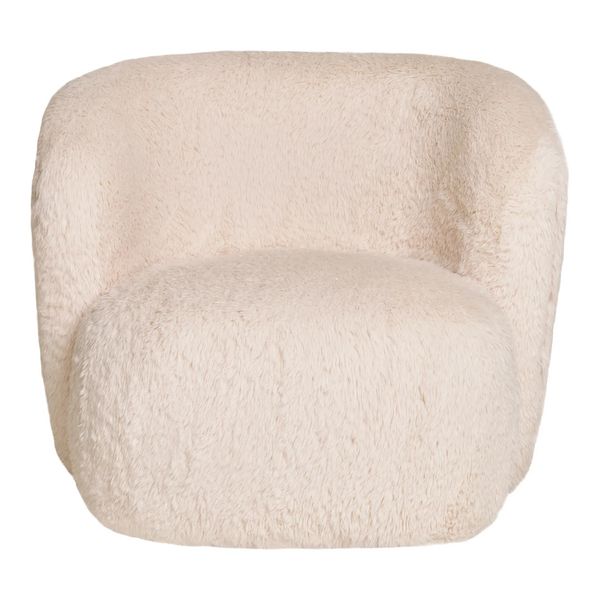 Weißer Sessel JUBI Kunstfell creme-weiß