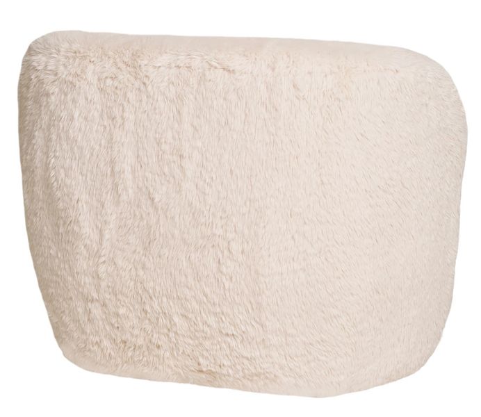 Weißer Sessel JUBI Kunstfell creme-weiß