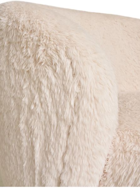 Weißer Sessel JUBI Kunstfell creme-weiß