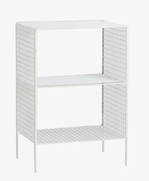 UNO, Wandregal Metall weiß, Wandbox & kleines Standregal