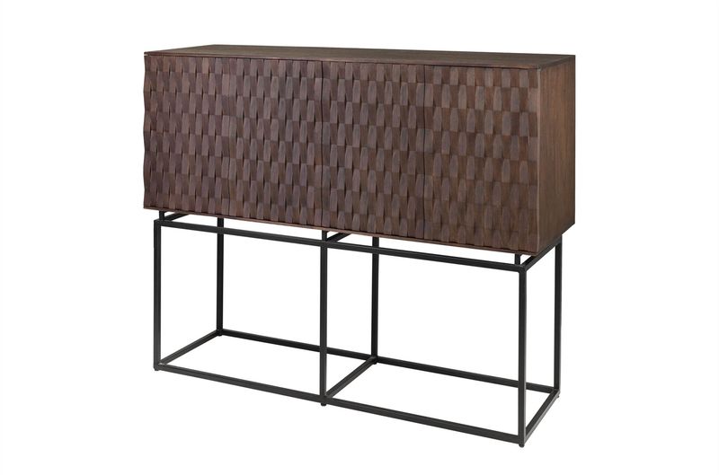 NALA, Hochbeiniger Wohnzimmerschrank H 119 cm, stylisches Highboard