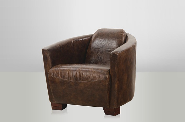 ROKKO, Ledersessel braun vintage, Sessel 001 ...