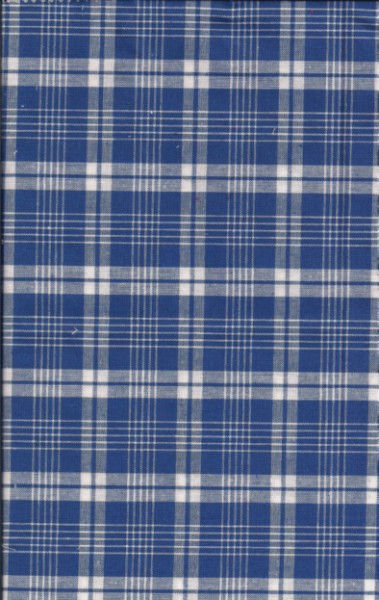 LIVING, karierte Bettwäsche blau weiß mit einem weißen Umschlag Textil